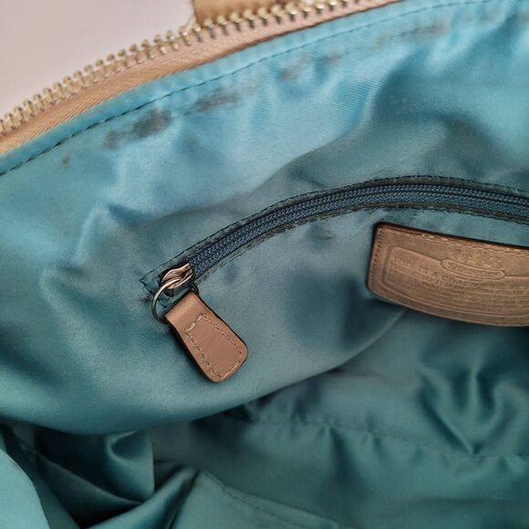 Coach Madison Hand Bag Shoulder Bag Beige 15935 Medium Multiway Satine Fair - Picture 6 of 13